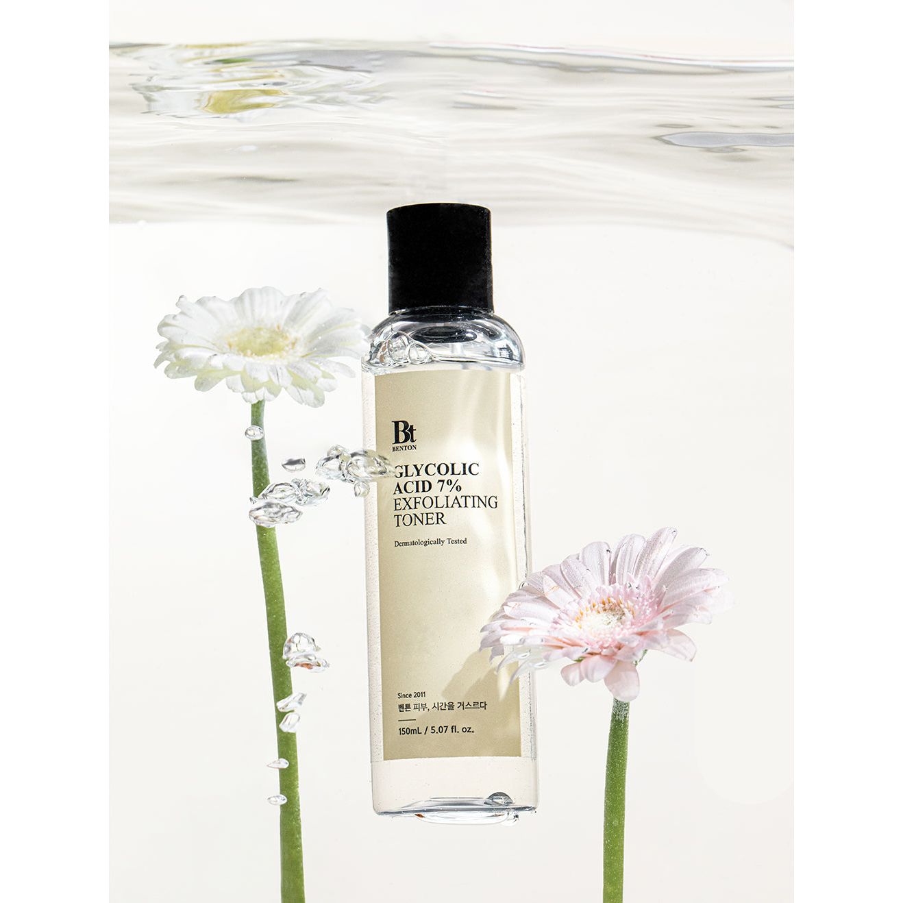 Benton Glycolic Acid 7% Exfoliating Toner in 150ml Flasche, Reinigungstoner mit glycolischer Säure zur Hautpflege