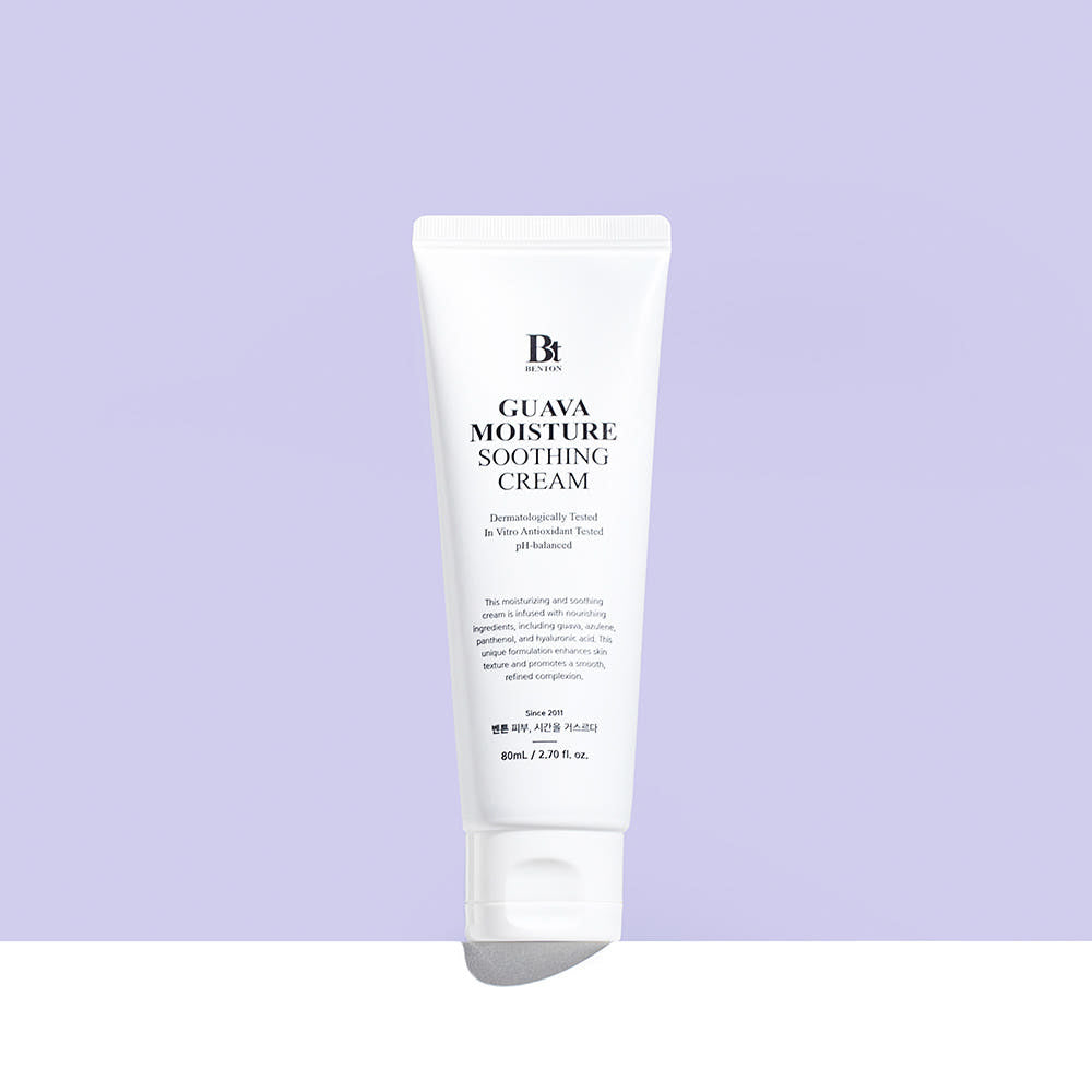 Benton Guava Feuchtigkeitsberuhigende Creme in 80ml, pflegende Creme mit Guavenextrakt für die Hautpflege.