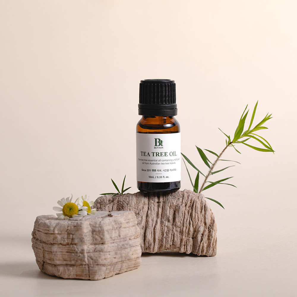Benton Teebaumöl in 10ml Flasche, ätherisches Öl mit natürlichem Teebaumduft, ideal für Hautpflege und Aromatherapie