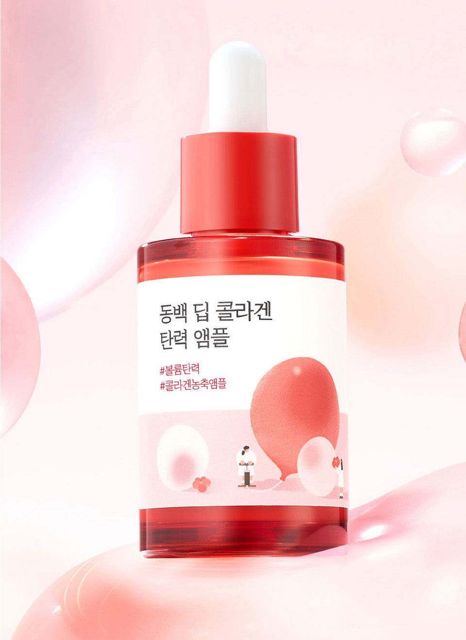 Round Lab Camellia Deep Collagen Ampulle, straffende Kamelien-Formel in 30 ml Flasche, für festere Haut und Collagen-Booster