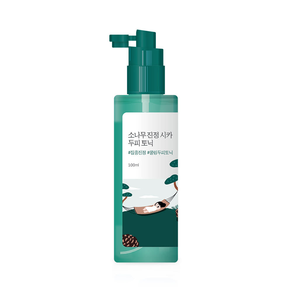 Round Lab Pine Calming Cica Kopfhaut-Tonic, 100 ml, pflegt die Kopfhaut und reduziert Haarausfall mit natürlichen Inhaltsstoffen.