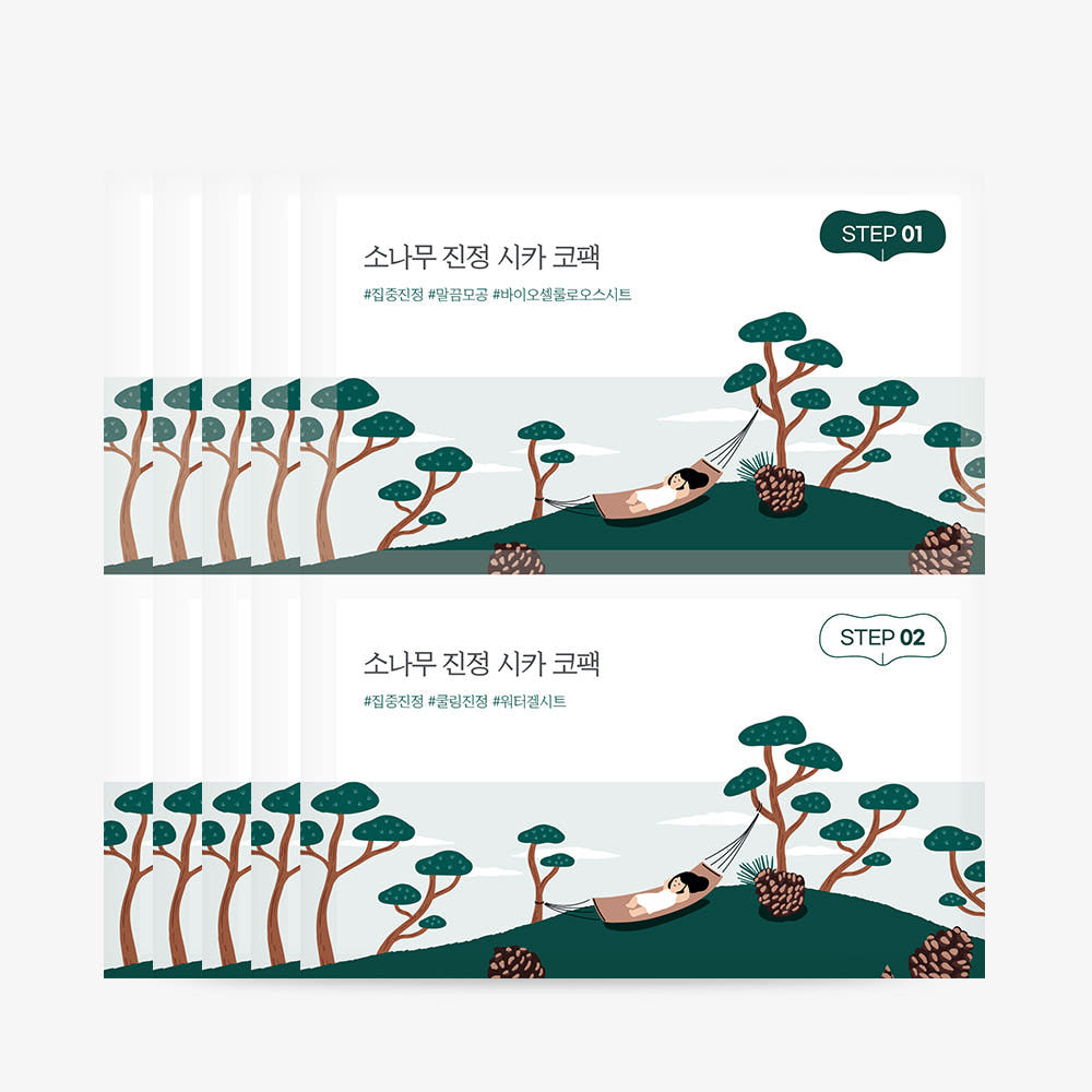Round Lab Pine Tree Cica Biocellulose Nasenpflaster, 2-Schritt Nasenpad-Kit, 5 Stück, beruhigende und reinigende Patchs für die Nase