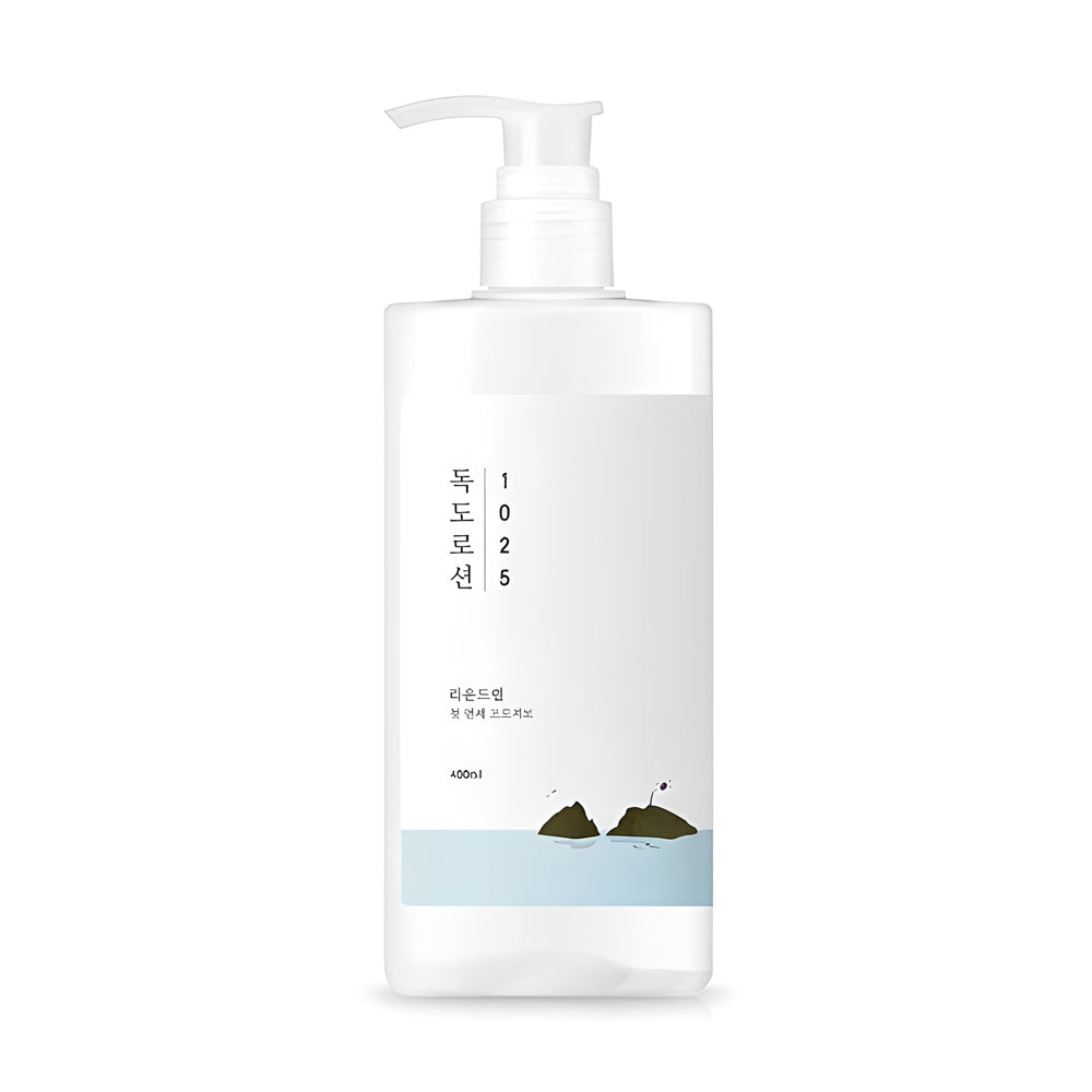 Round Lab 1025 Dokdo Lotion mit Tiefseewasser und Mineralien, feuchtigkeitsspendende Lotion in 400 ml Flasche