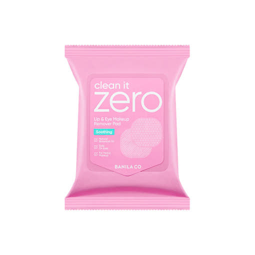 BANILA CO Clean It Zero sanfte Make-up Entferner Pads für Lippen und Augen, 60g/30 Stück, sanfte Reinigung für empfindliche Haut