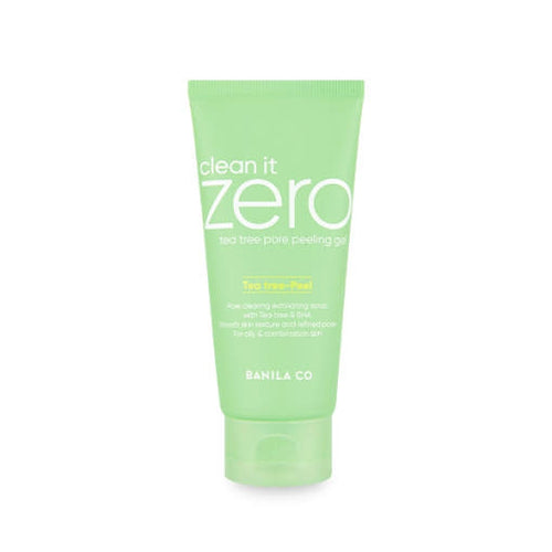 BANILA CO Clean it Zero Tea Tree Pore Peeling Gel, 120ml, mit grünen Teeblättern und Gel-Textur für porenreinigende Anwendung