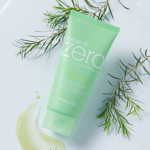 BANILA CO Clean it Zero Tea Tree Pore Peeling Gel in 120ml Flasche, entfernt Unreinheiten und Porenverstopfungen, mit Teebaumöl