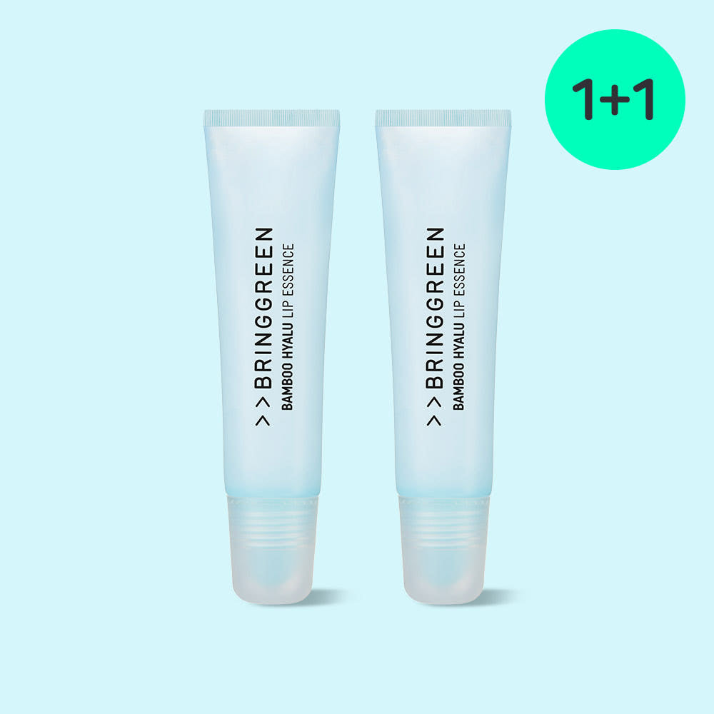BRINGGREEN Bamboo Hyalu Lippenpflege-Essence Duo, feuchtigkeitsspendende Lippenpflege in 2 x 11 g, natürliche Pflege für trockene Lippen
