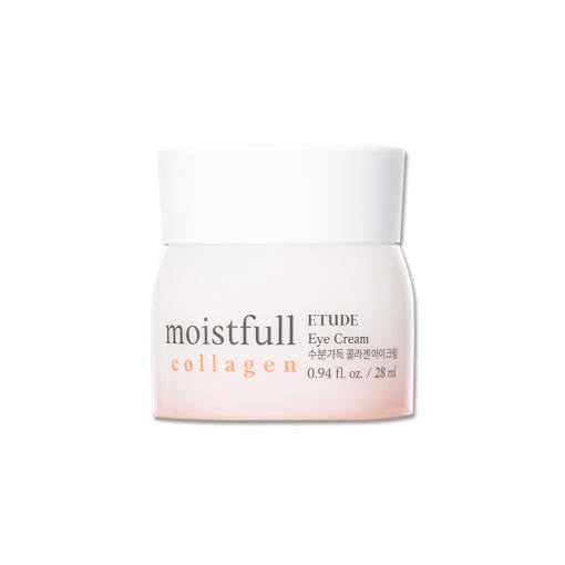 ETUDE Moistfull Collagen Augencreme in 28ml, sichtbare Verpackung mit cremiger Textur, für die Augenpflege