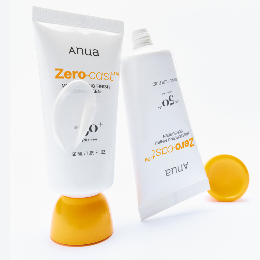 Anua Zero-Cast Sonnenschutzcreme mit feuchtigkeitsreicher Textur, 50ml, für Schutz und Pflege der Haut
