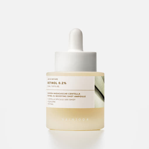 SKIN1004 Madagascar Centella Retinol 0.2 Boosting Shot Ampoule, Anti-Aging Serum in 30 ml Flasche, für reife Haut