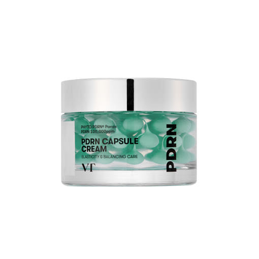 VT PDRN Capsule Creme 50ml, feine Creme in eleganter Verpackung, ideal für Hautpflege und Regeneration, von VT hergestellt