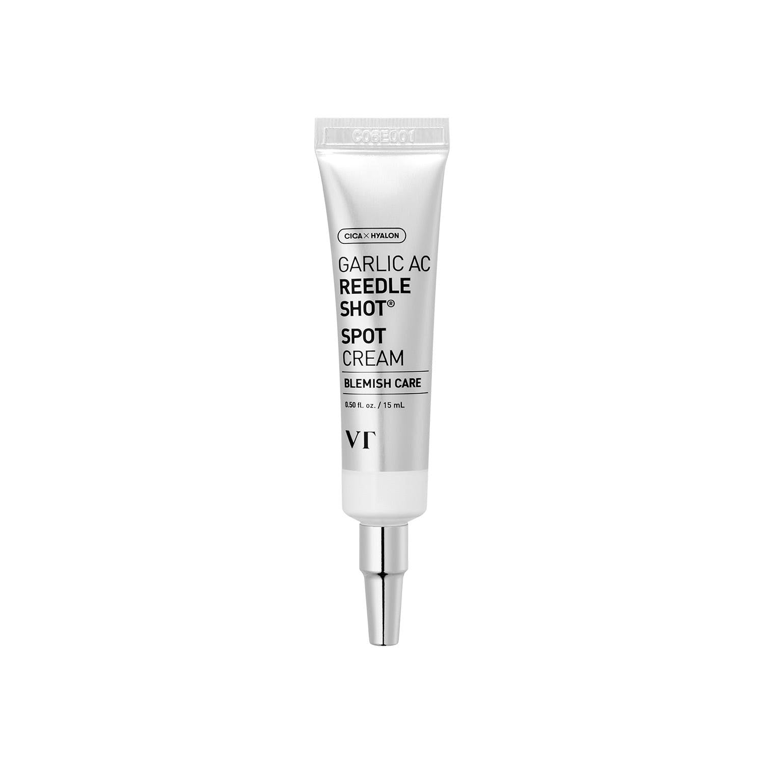 VT Garlic AC Reedle Shot Spot Creme in 15ml, cremige Textur, für Hautpflege und spezielle Hautstellen, in praktischer Verpackung