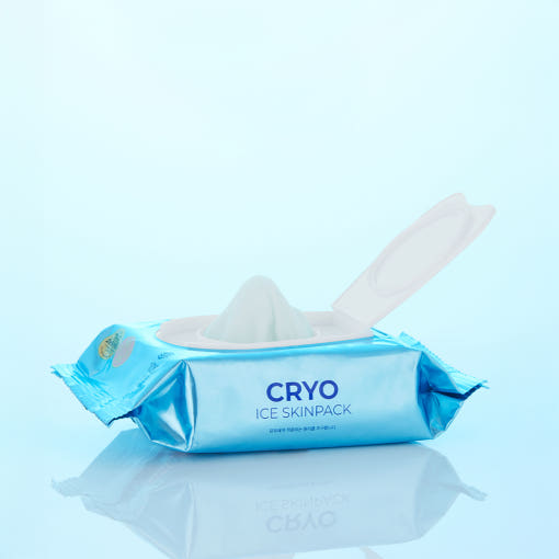VT CRYO ICE Skinpack kühlende Tuchmasken XXL-Set, 100 Stück, erfrischende Gesichtsmasken für die Hautpflege