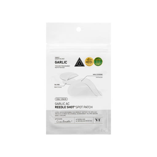 VT Garlic AC Reedle Shot Spot Patch, 48 Stück, medizinische Pflaster für natürliche Unterstützung, auf der Haut sichtbar.