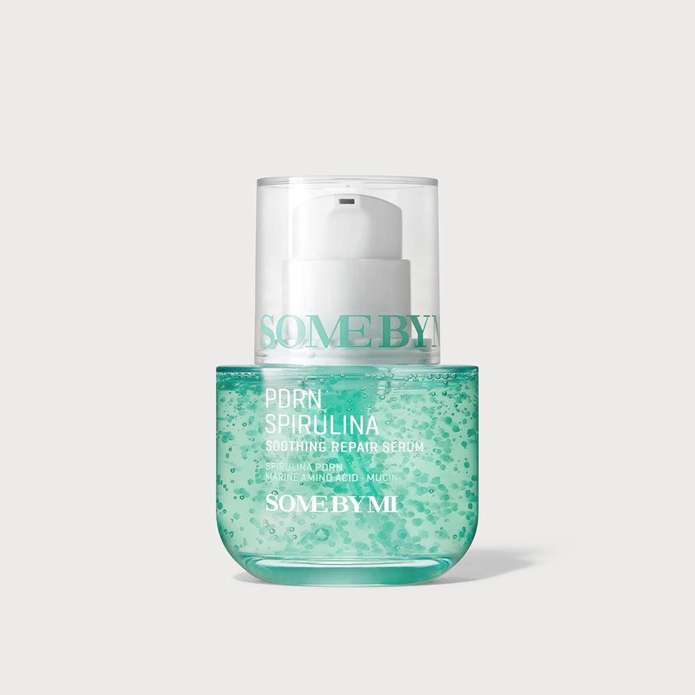 SOME BY MI PDRN Spirulina Serum in 50 ml Flasche, beruhigendes Serum für gestresste Haut, sanfte Textur, natürliche Inhaltsstoffe
