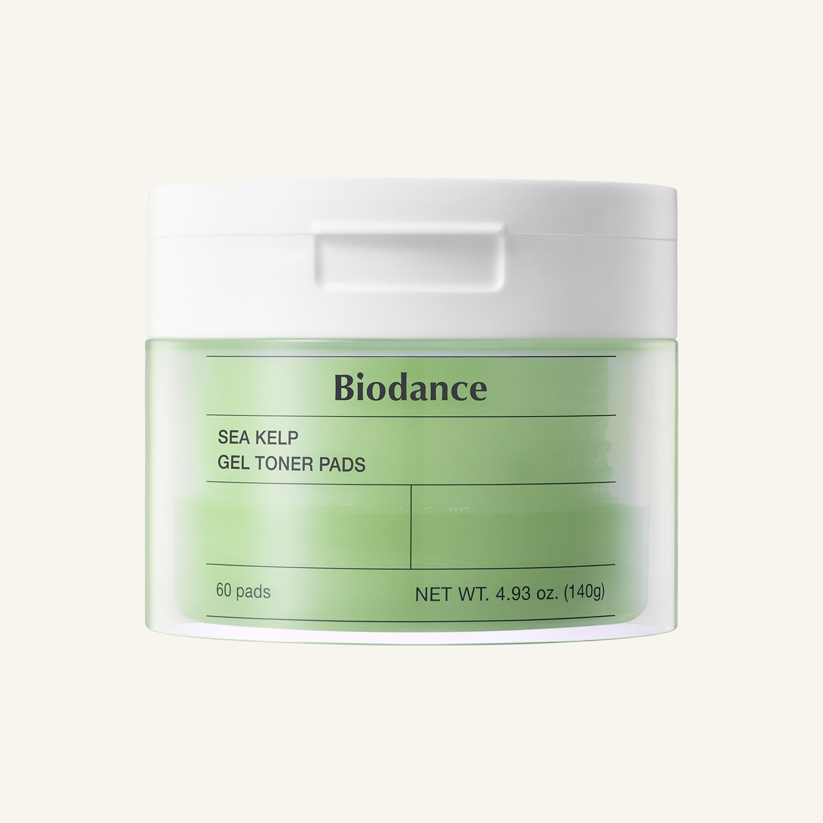 Biodance Sea Kelp Gel Toner Pads, beruhigende Gesichtspads mit Meeresalgen, 60 Stück, für die Hautpflege