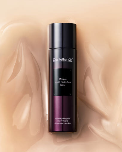 Centellian24 Madeca Youth Perfection Skin Anti-Aging Toner mit Peptiden und Centella, 120 ml, Flasche vor weißem Hintergrund