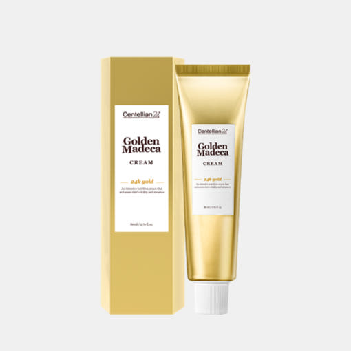 Centellian24 Golden Madeca Creme in einem Tiegel, mit goldener Farbe und Centella-Extrakt, 80 ml, für revitalisierende Hautpflege