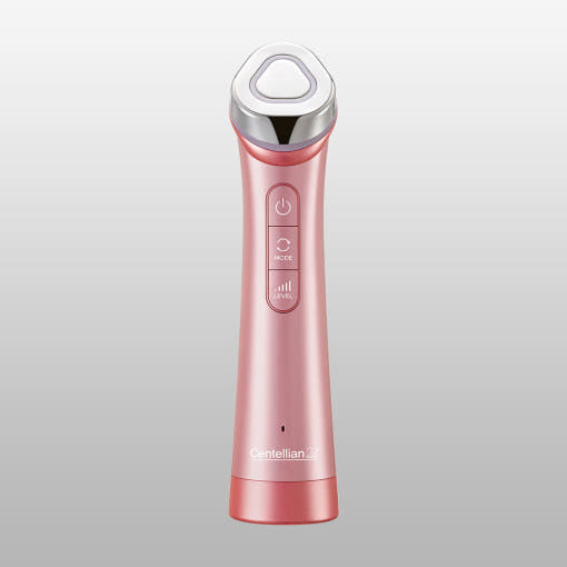 Centellian24 Madeca Prime Prism Pink Beauty-Gerät für strahlende Haut und Elastizität, Mikrostrom-Technologie, pinkes Design