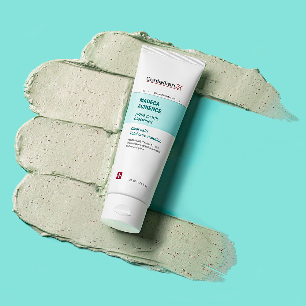 Centellian24 Madeca Acnience Pore Pack Cleanser, porenreinigender Reiniger für Akne-Haut mit Centella, 120 ml