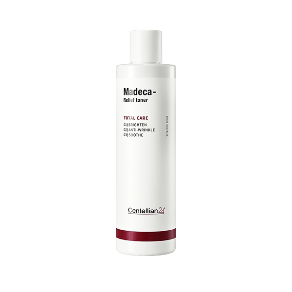 Centellian24 Madeca Relief Toner in 300 ml, beruhigender Centella-Toner für empfindliche Haut, flüssige Textur.