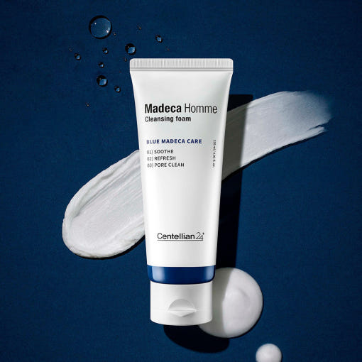 Centellian24 Madeca Homme Reinigungsschaum für Männer mit Centella, 120 ml, milder Gesichtsreiniger für empfindliche Haut