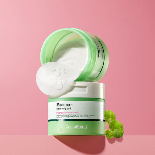 CENTELLIAN24 Madeca PHA Reinigungs-Pads, sanfte Peeling-Pads mit PHA und Centella, 60 Stück, ideal für empfindliche Haut