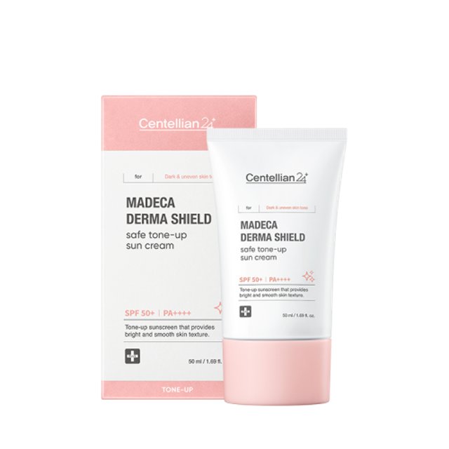 Centellian24 Madeca Derma Shield Sun Cream SPF50+ PA++++, Sonnencreme mit Aufhellung, 50 ml, schützt die Haut vor Sonnenstrahlen