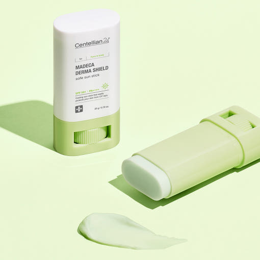 Centellian24 Madeca Derma Shield Sun Stick mit SPF50+ PA++++, praktischer Sonnenschutz-Stick, 18 g, für empfindliche Haut