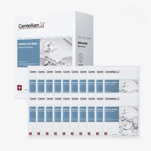 Centellian24 Madeca LAB Water Hydrating Maske, intensive Feuchtigkeits-Tuchmaske mit Centella, 20 Stück, für die Hautpflege