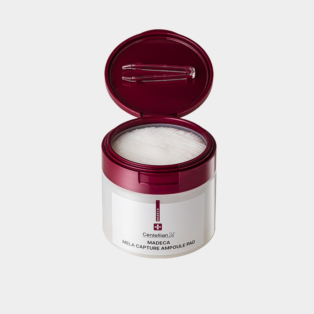 Centellian24 Madeca Mela Capture Ampoule Pad, aufhellende Pads gegen Pigmentflecken, 60 Stück, natürliche Hautaufhellung