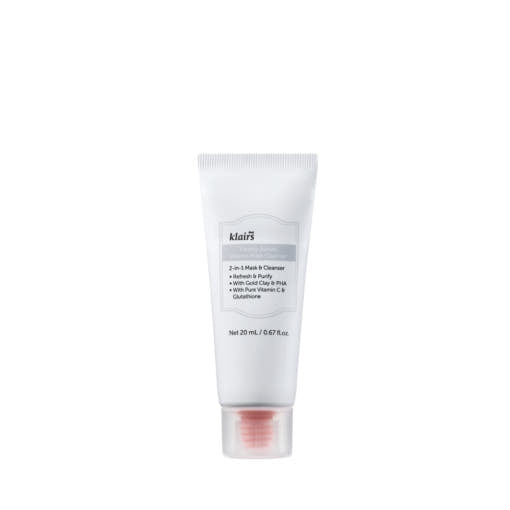 KLAIRS Freshly Juiced Vitamin Mask Cleanser in 20 ml, aufhellender Toner und Clay-Reiniger für klare, reine Poren, flüssige Textur