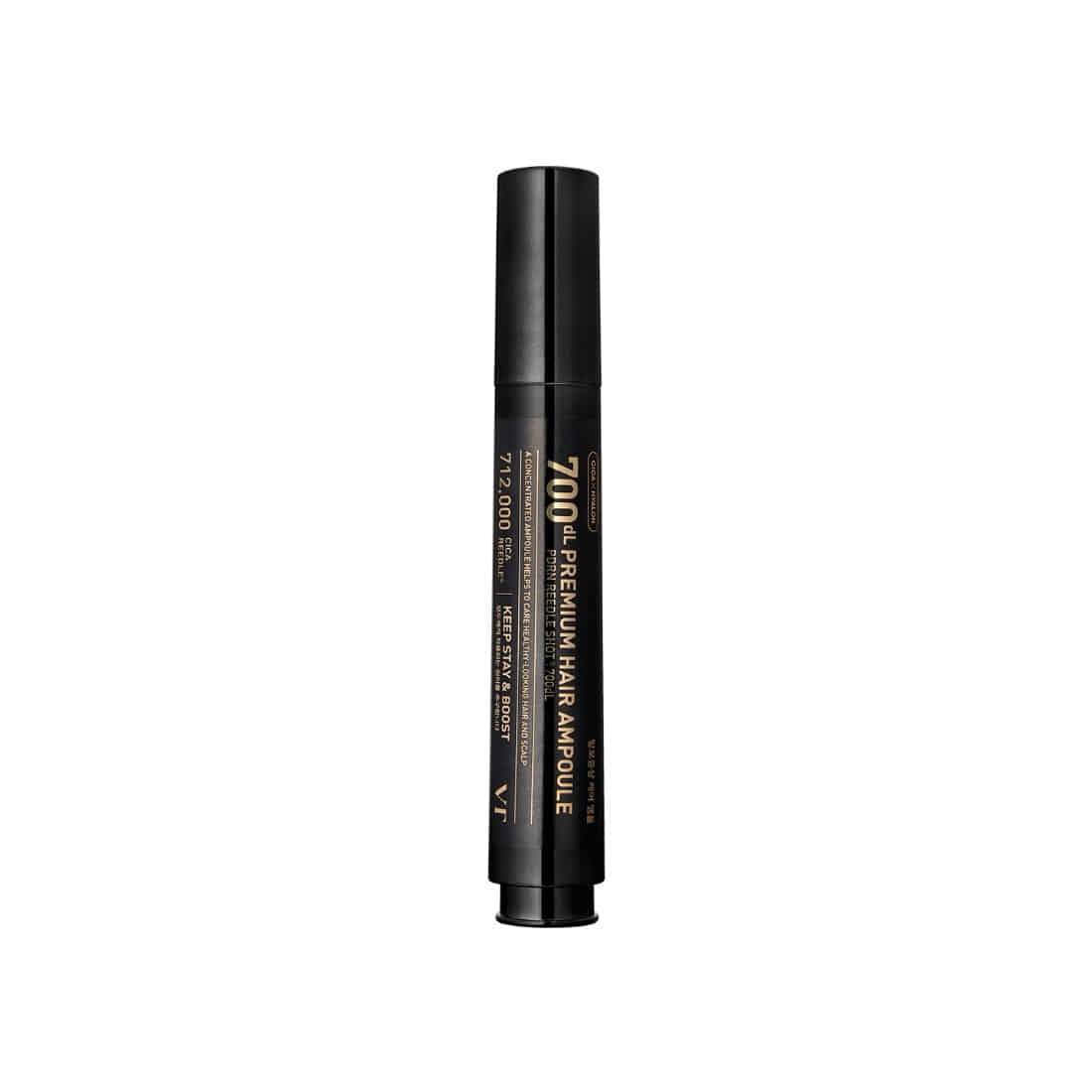VT Reedle Shot Premium Haarampulle, 15 ml, starke Kopfhaut-Ampoule für gesundes Haar, in einer transparenten Flasche.