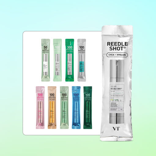 VT Reedle Shot Universe Kit mit 9 Ampullen, 2 ml, verschiedene Varianten, ideal für Sampling und Testzwecke.