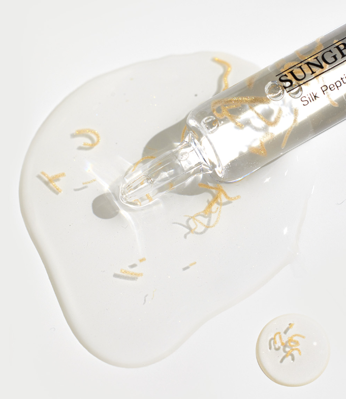 SUNGBOON EDITOR Silk Peptide Intensive Lifting Ampulle, 60ml, mit klarer Flasche und Dosierspender für straffe Haut