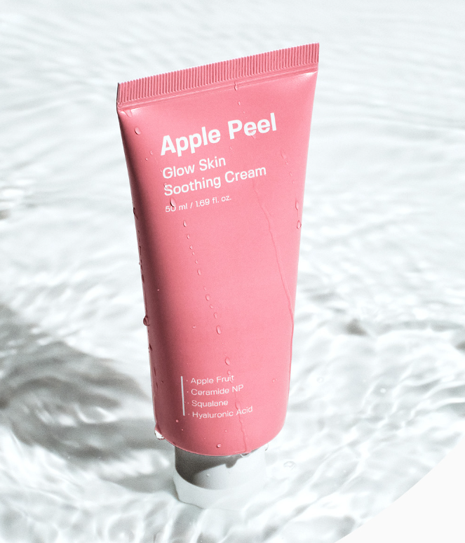 SUNGBOON EDITOR Apple Peel Glow Skin beruhigende Creme in 50ml, cremige Textur, für strahlende und gepflegte Haut.