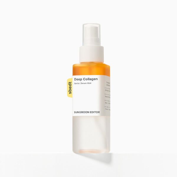 SUNGBOON EDITOR Deep Collagell Barrier Serum Mist in 115ml Flasche, sprayfähige Hautpflege mit Feuchtigkeits- und Kollagenwirkung