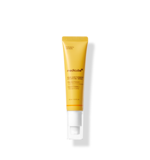 medicube Kojic Acid Turmeric Vita Eye Gel Serum, augenaufhellendes Gel gegen Ringe und Schwellungen in 30 ml Flasche