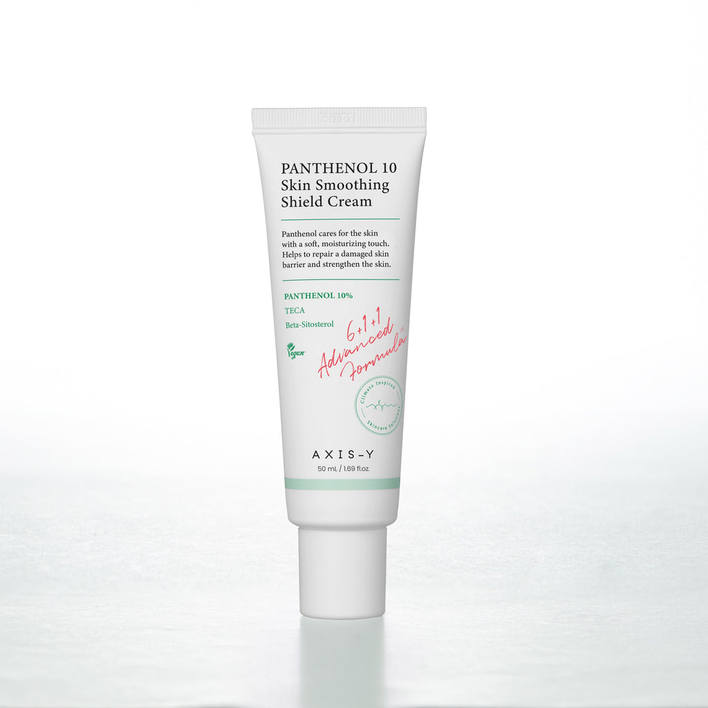 AXIS-Y Panthenol 10 Hautglättende Schutzcreme in 50ml, cremige Textur, ideal für gepflegte, geschützte Haut.