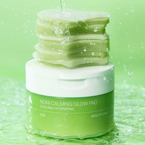Celimax Noni Calming Glow Pad, 160ml, Toner Pad mit Noni-Extrakt, entspannende und feuchtigkeitsspendende Hautpflege.