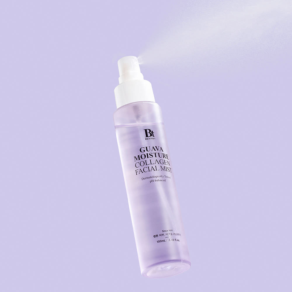 Benton Guava Feuchtigkeits-Kollagen Gesichtsspray, 100 ml, mit fruchtigem Guaven-Duft und erfrischender Feuchtigkeitswirkung