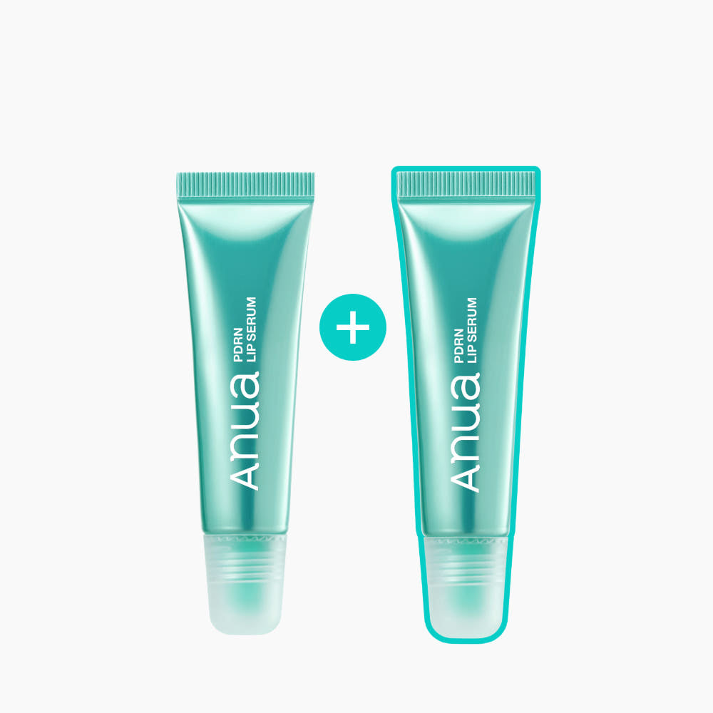 anua PDRN Lip Serum Duo, feuchtigkeitsspendendes Lippenserum in 2x10 ml Flaschen, für gepflegte und geschmeidige Lippen