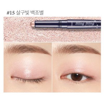 ETUDE Bling Bling Eye Stick Lidschatten in 6 Farben, cremige Textur, handliches Kosmetikprodukt für funkelnde Augen Make-up