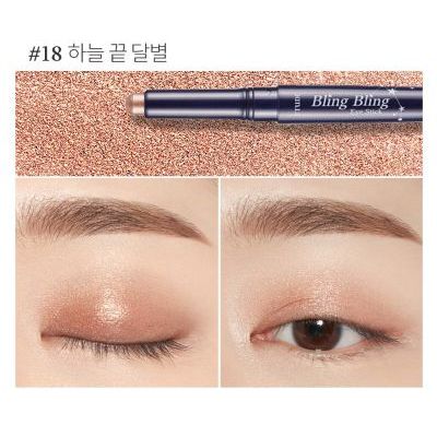 ETUDE Bling Bling Eye Stick Lidschatten in 6 Farben, 1,4 g, cremiger Augen-Make-up Stick auf dunklem Hintergrund