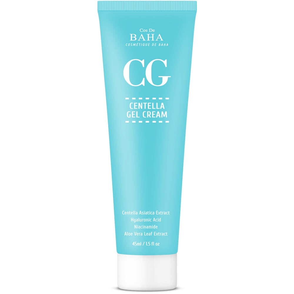 Cos De BAHA CG Centella Gel-Creme für empfindliche Haut, beruhigende 45 ml, feuchtigkeitsspendende Gesichtspflege in Tiegel