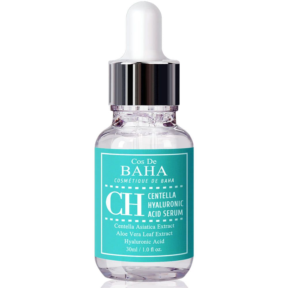 Cos De BAHA CH Centella Hyaluronsäure Serum, beruhigendes Cica Serum mit Hyaluron, 30 ml, flüssige Pflege für die Haut