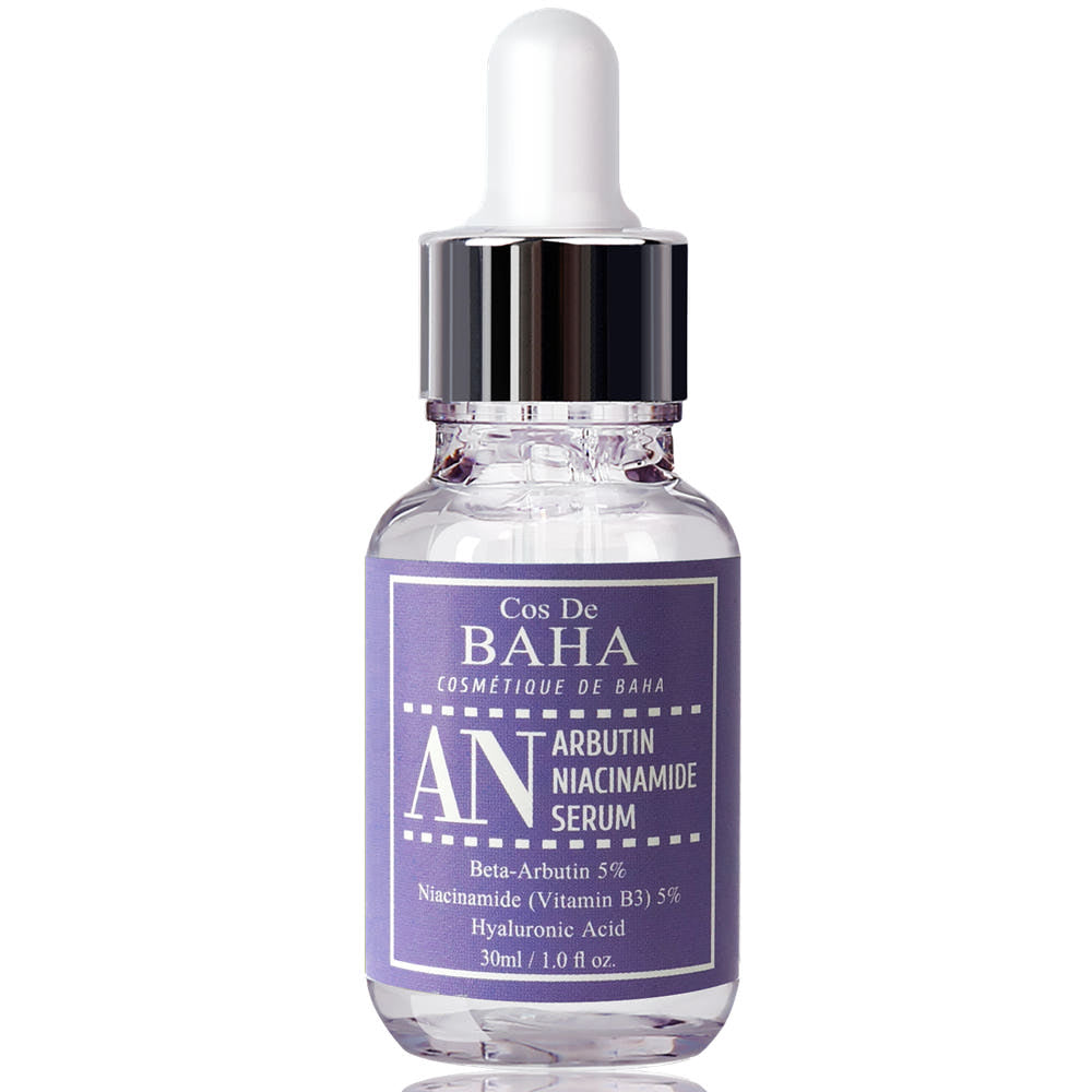 Cos De BAHA Arbutin 5% + Niacinamide 5% Serum in 30 ml Flasche, aufhellendes Serum gegen Pigmentflecken und ungleichmäßige Haut.