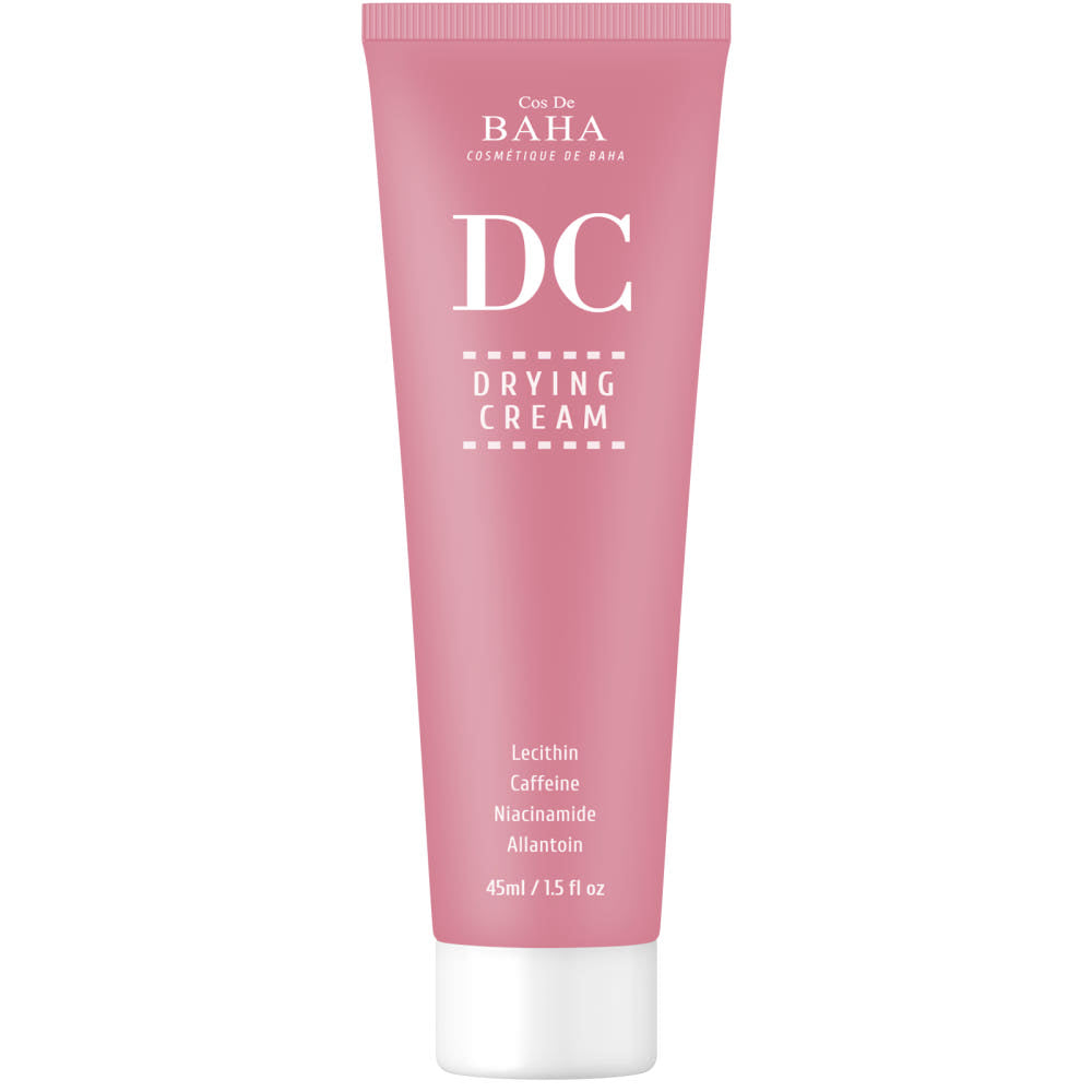 Cos De BAHA DC Trocknung Creme in 45 ml, leichte Balancing Creme mit 4% Niacinamid für ölige Haut, auf der Verpackung.