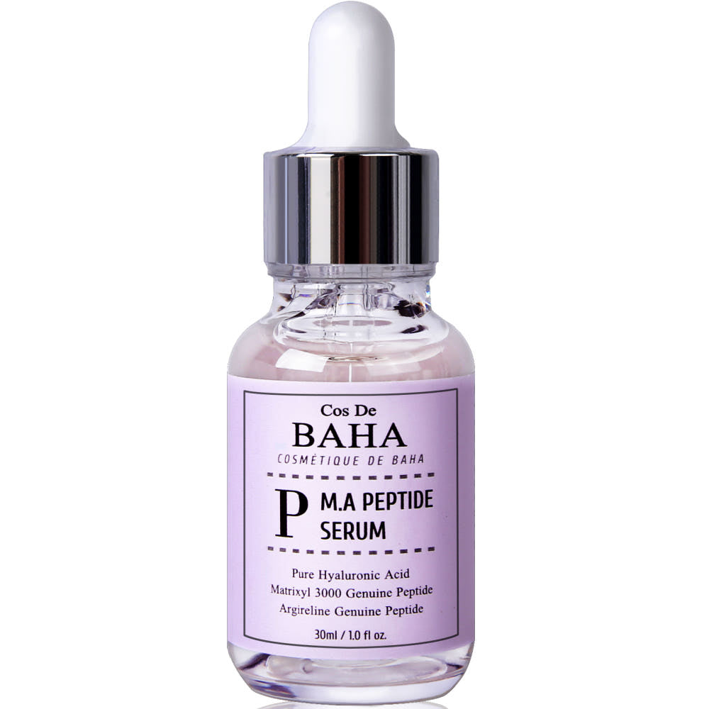Cos De BAHA P Peptide Serum, straffendes Anti-Aging Serum mit 3 Peptiden und Adenosin in 30 ml Flasche.
