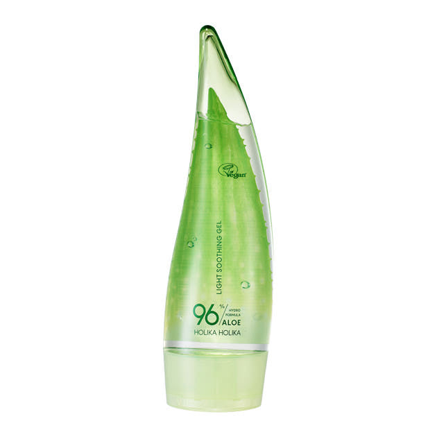 Holika Holika Aloe Hydro Formula 96% leichtes Aloe Vera Feuchtigkeitsgel in 250 ml, transparente Geltextur, für Hautberuhigung